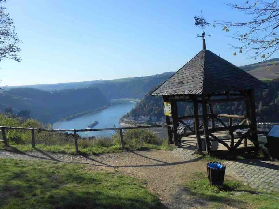 #1 Studioapartment Mit Loreleyblick Direkt An Der Schoensten Etappe Des Rheinsteigs Patersberg Eksteriør billede